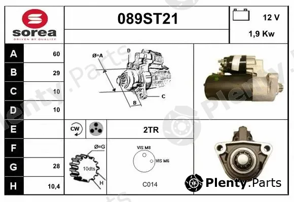 Startcar 089ST21 — Starter