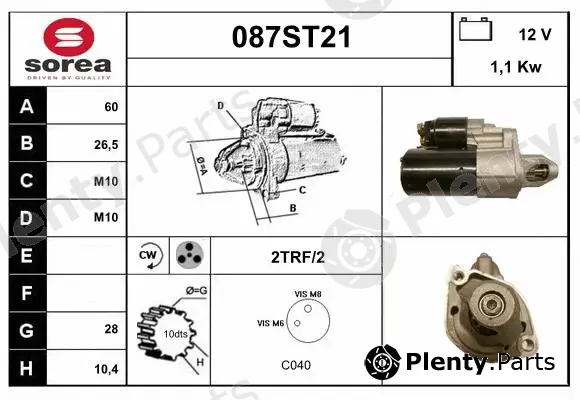 Startcar 087ST21 — Starter