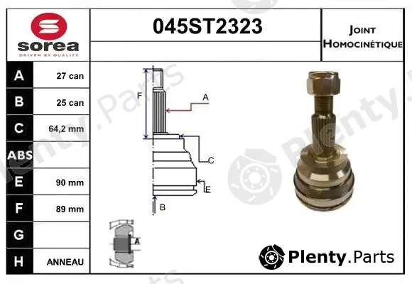 Startcar 045ST2323 — Joint Kit, drive shaft