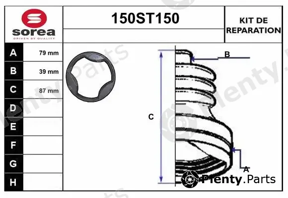 Startcar 150ST150 — Bellow Kit, drive shaft