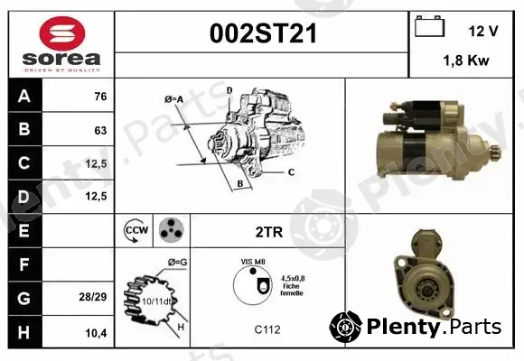 Startcar 002ST21 — Starter