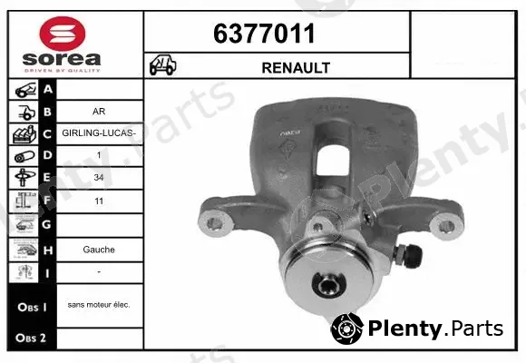 Startcar 6377011 — Brake Caliper
