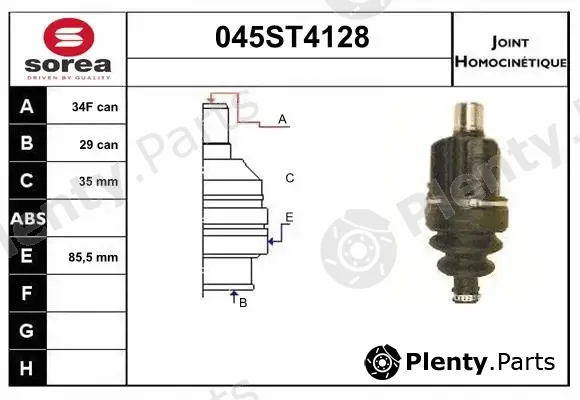 Startcar 045ST4128 — Joint Kit, drive shaft