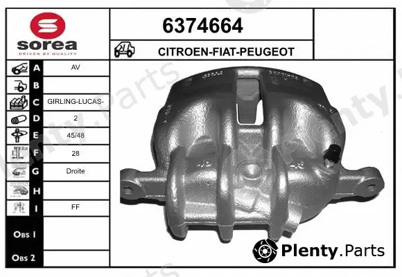 Startcar 6374664 — Brake Caliper