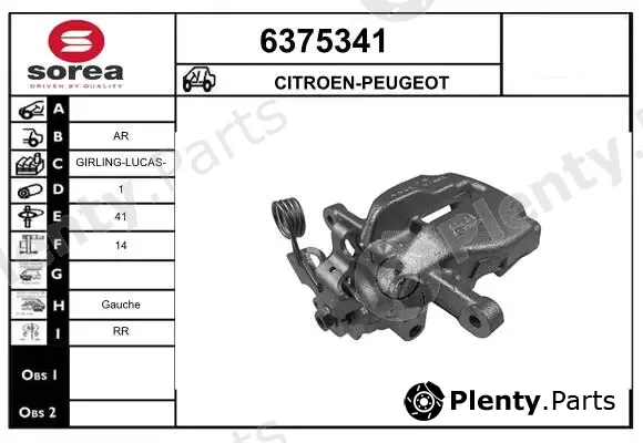 Startcar 6375341 — Brake Caliper