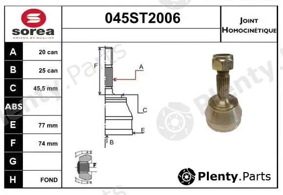 Startcar 045ST2006 — Joint Kit, drive shaft