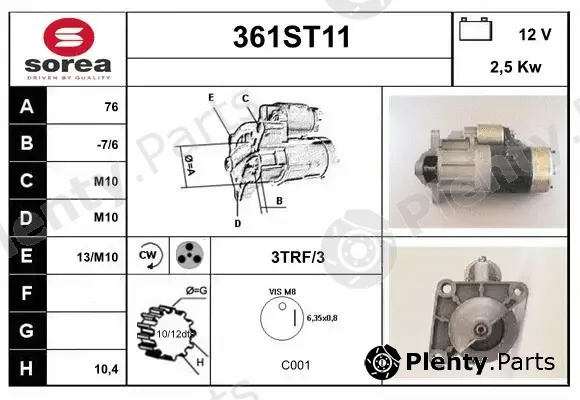 Startcar 361ST11 — Starter