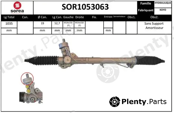 Startcar SOR1053063 — Steering Gear