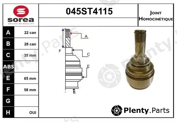 Startcar 045ST4115 — Joint Kit, drive shaft
