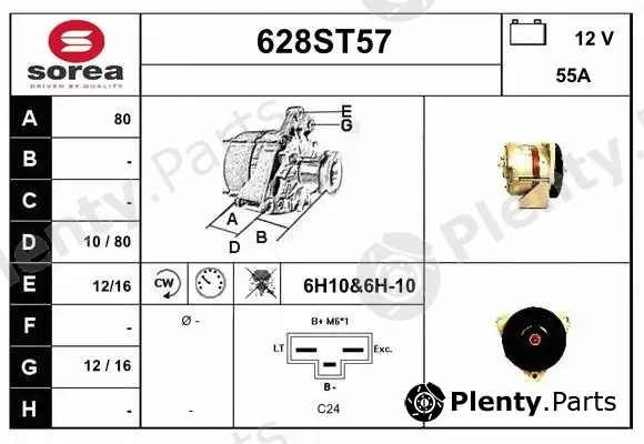 Startcar 628ST57 — Alternator