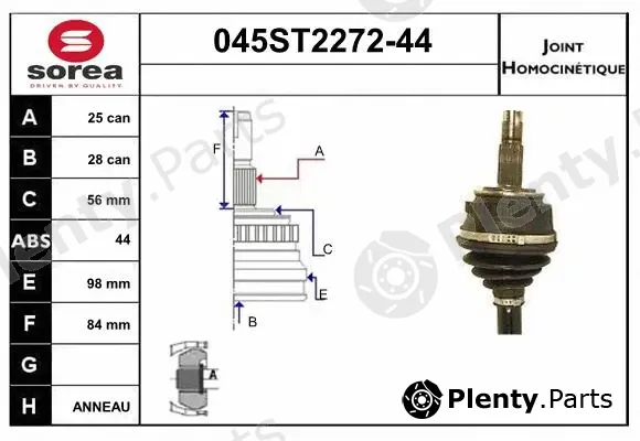 Startcar 045ST2272-44 — Joint Kit, drive shaft