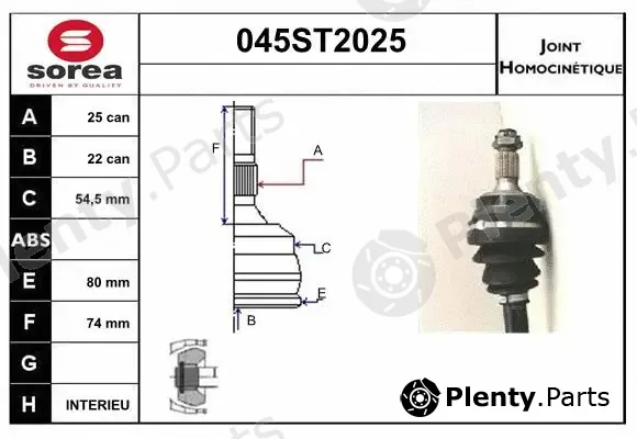 Startcar 045ST2025 — Joint Kit, drive shaft