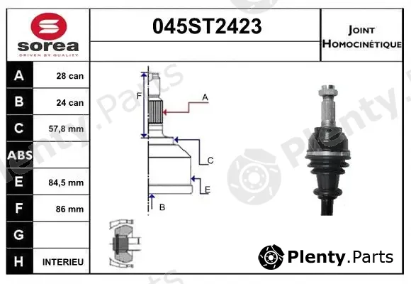 Startcar 045ST2423 — Joint Kit, drive shaft