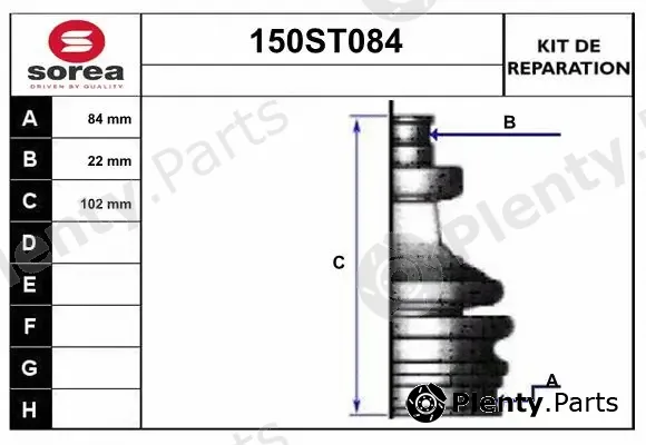 Startcar 150ST084 — Bellow Kit, drive shaft