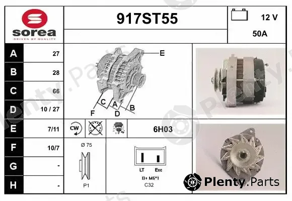 Startcar 917ST55 — Alternator