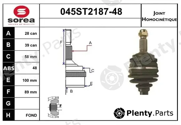Startcar 045ST2187-48 — Joint Kit, drive shaft