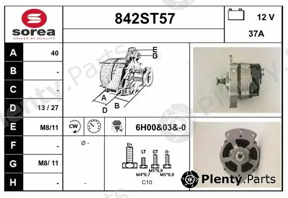 Startcar 842ST57 — Alternator