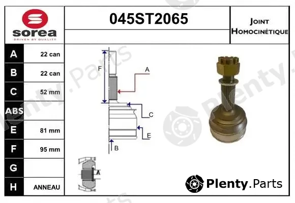 Startcar 045ST2065 — Joint Kit, drive shaft
