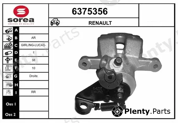 Startcar 6375356 — Brake Caliper