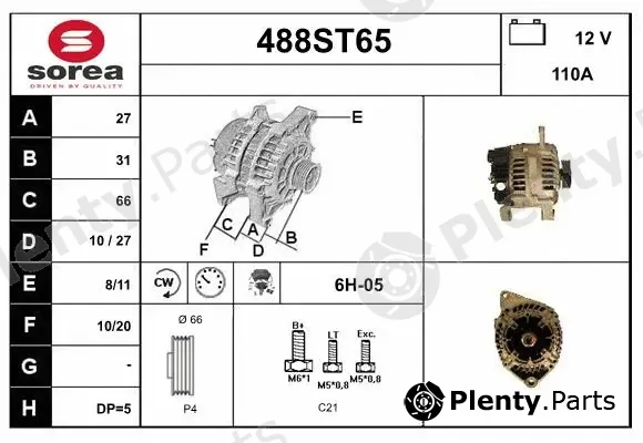 Startcar 488ST65 — Alternator