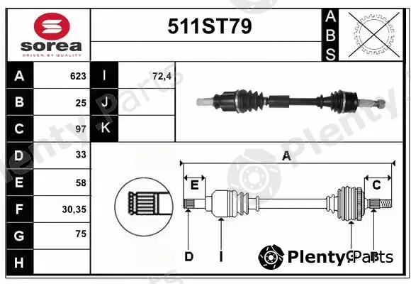 Startcar 511ST79 — Drive Shaft