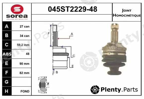 Startcar 045ST2229-48 — Joint Kit, drive shaft
