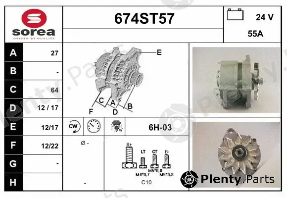 Startcar 674ST57 — Alternator