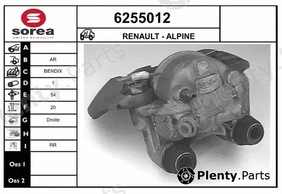 Startcar 6255012 — Brake Caliper