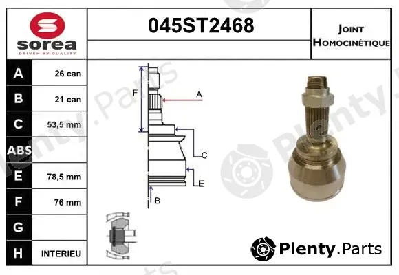 Startcar 045ST2468 — Joint Kit, drive shaft