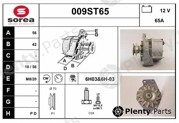 Startcar 009ST65 — Alternator