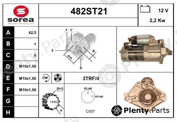 Startcar 482ST21 — Starter