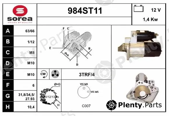 Startcar 984ST11 — Starter
