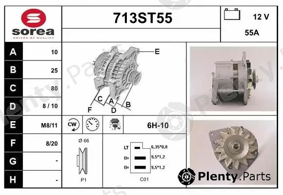 Startcar 713ST55 — Alternator