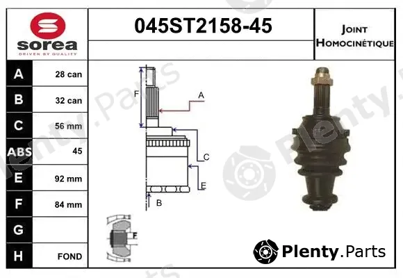 Startcar 045ST2158-45 — Joint Kit, drive shaft