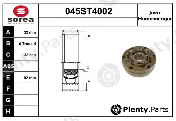 Startcar 045ST4002 — Joint Kit, drive shaft