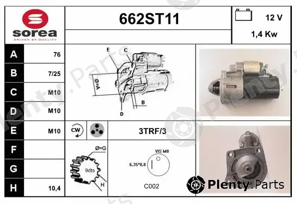 Startcar 662ST11 — Starter