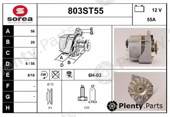Startcar 803ST55 — Alternator