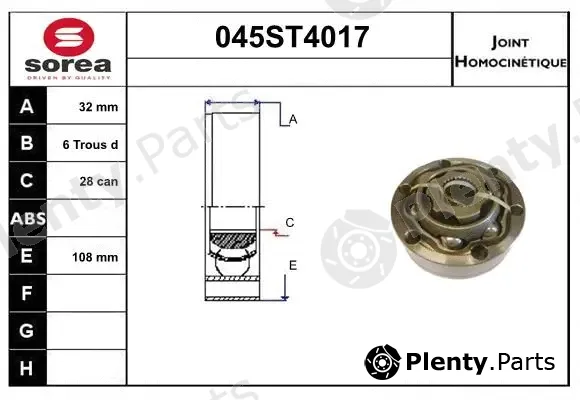 Startcar 045ST4017 — Joint Kit, drive shaft