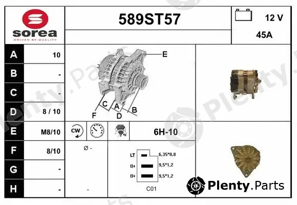 Startcar 589ST57 — Alternator
