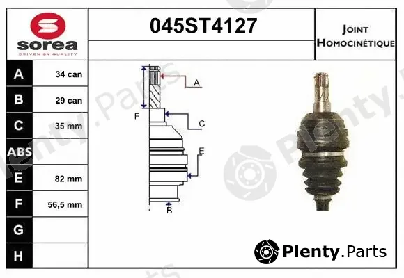 Startcar 045ST4127 — Joint Kit, drive shaft