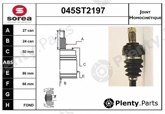 Startcar 045ST2197 — Joint Kit, drive shaft