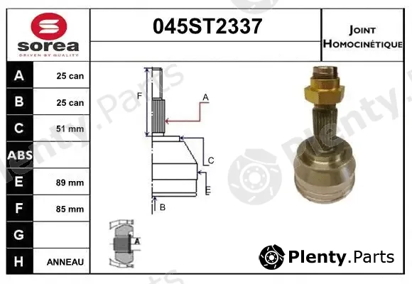 Startcar 045ST2337 — Joint Kit, drive shaft