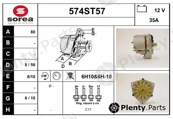 Startcar 574ST57 — Alternator