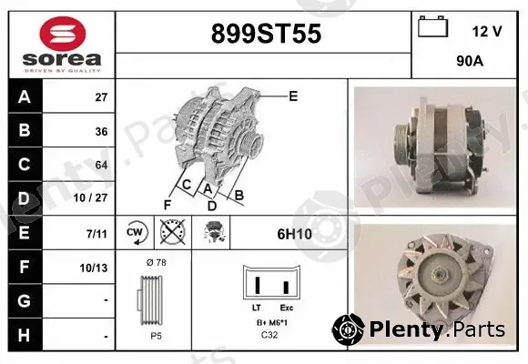 Startcar 899ST55 — Alternator
