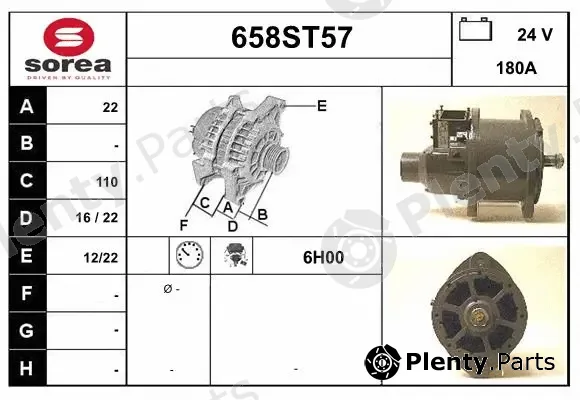 Startcar 658ST57 — Alternator