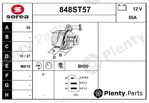 Startcar 848ST57 — Alternator