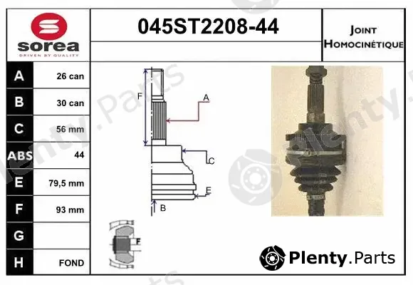 Startcar 045ST2208-44 — Joint Kit, drive shaft