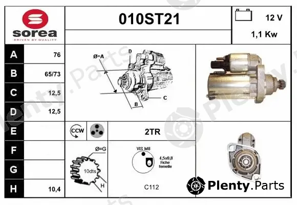 Startcar 010ST21 — Starter