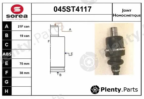 Startcar 045ST4117 — Joint Kit, drive shaft