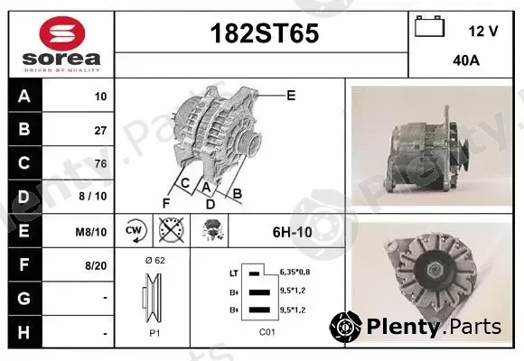 Startcar 182ST65 — Alternator
